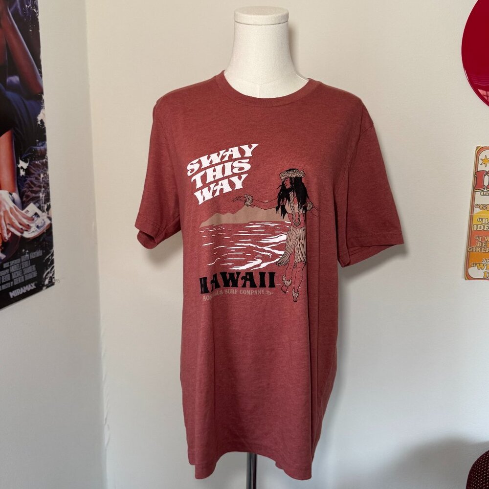 Honolua Surf Company Red Sway This Way Hawaii Casual Tee Shirt